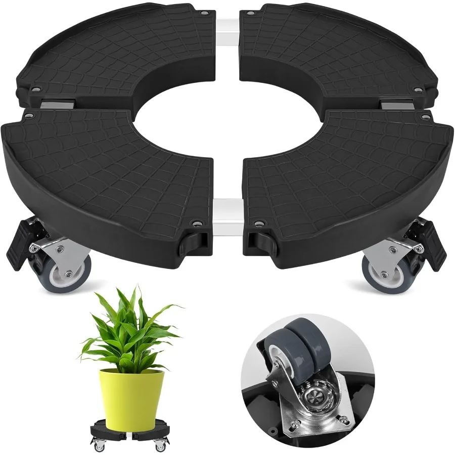 

Plant Caddy Stand with 360° Wheels Adjustable 1522 Inch Rolling Plant Stand Heavy Duty Large Plant Cart Dolly with Casters 440l