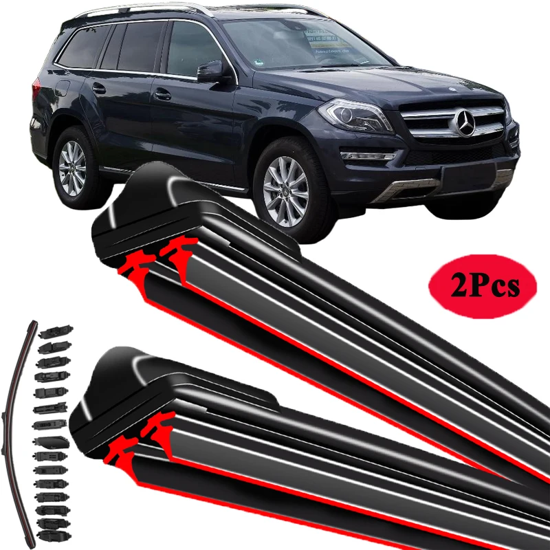 

For Mercedes-Benz GL GLS Class X166 2013~2019 Front Windscreen Wipers Car Accessories 2014 2015 2016 2017 2018 Car Wiper Blades
