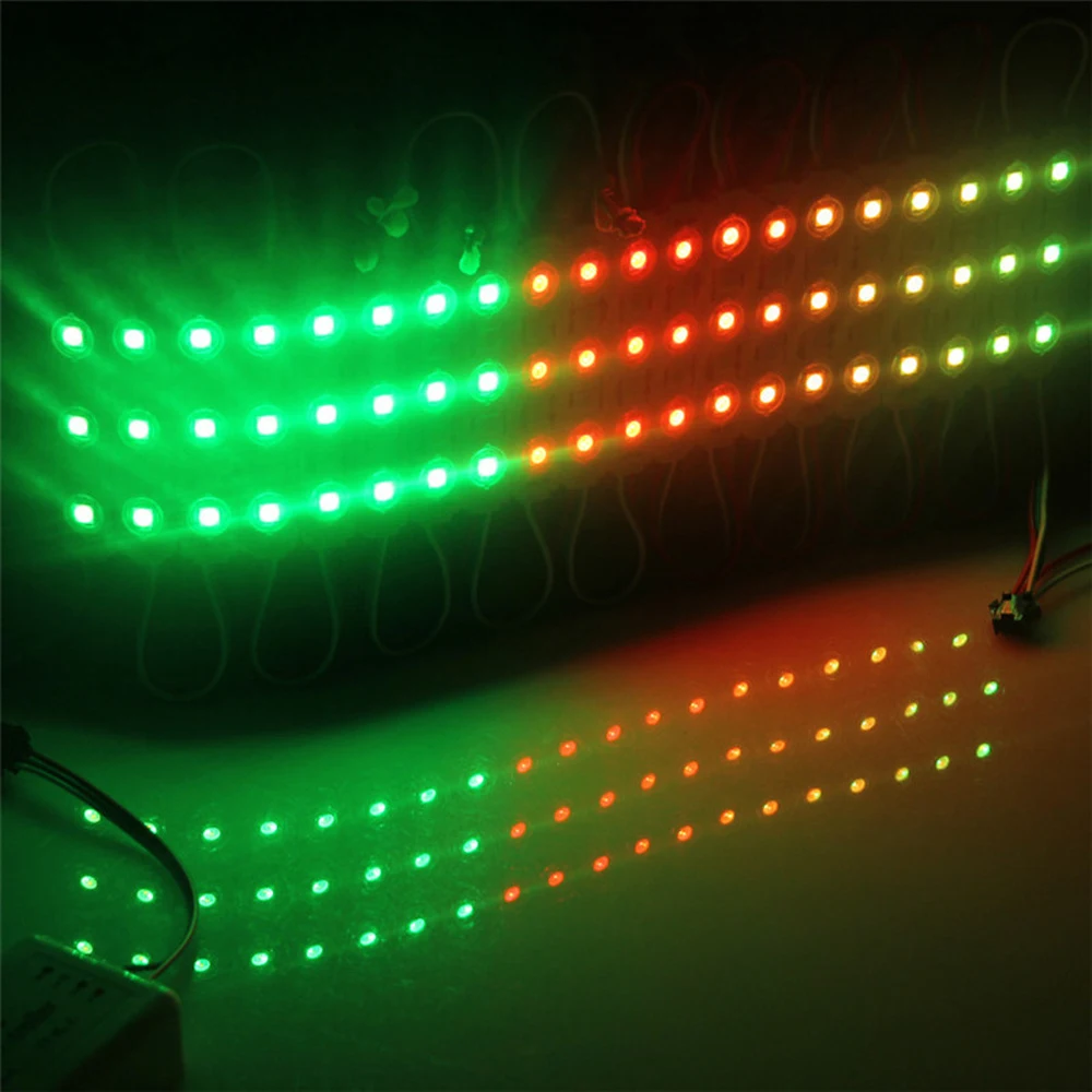 Imagem -06 - Led Pixel Módulo Impermeável ws 2811 ic Rgb 3leds Smd5050 Cor Chasing Luz 1000 Peças Lote 12v