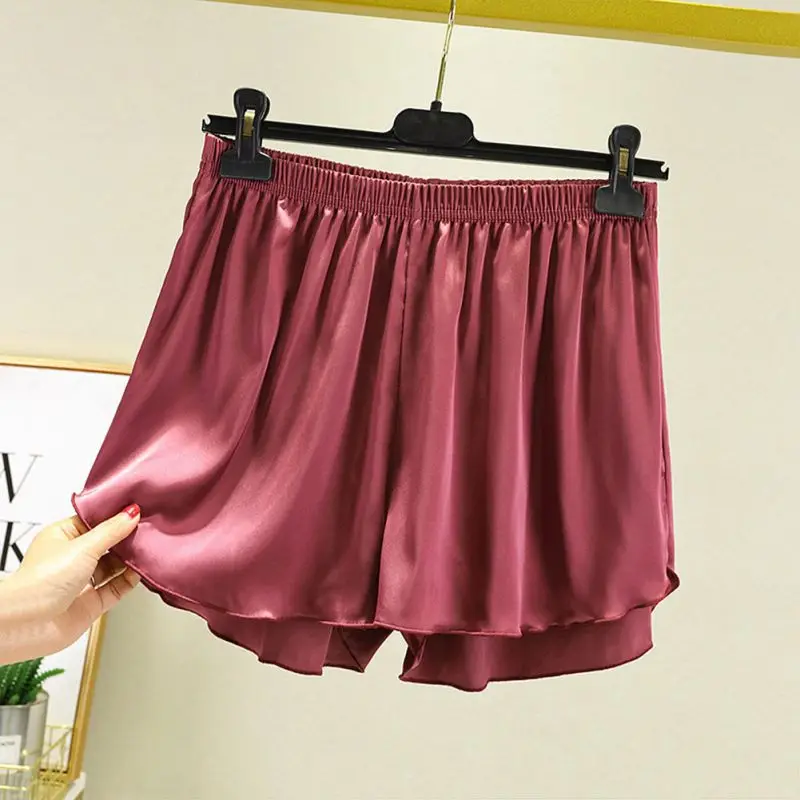 Pantalones cortos antiexposición de verano para mujer, Shorts holgados para entrenamiento, correr, motorista, ropa de estar por casa, pantalones atléticos de cintura alta, pantalones salvajes