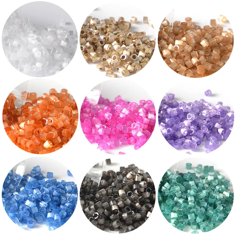 2000pcs/lot 10g 1.6mm Japan Miyuki Delica Beads Silk Color Glass Seed Bead For Needlewor Embroidery DIY Jewelry Making