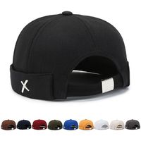 Vintage Dome Hat Mens Melon Beanie Cap Solid Color Docker Hat Unisex Adjustable Winter Hat for Women Men Bonnet Beanies