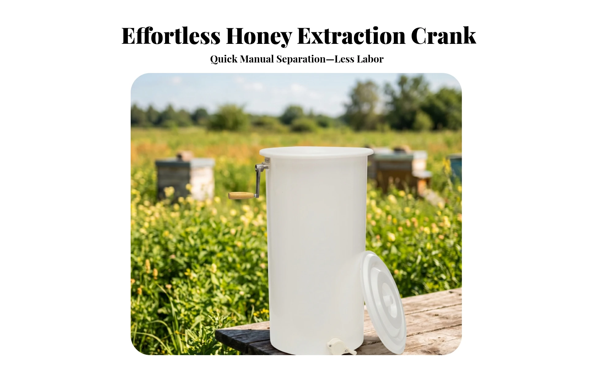 Beekeeping Honey Centrifuge Outlet Tap 2-Frame Honey Extractor Honeycomb Extractor Cylindrical Beekeeping Honey Centrifuge Outlet Tap 2-Frame Honey Extractor Honeycomb Extractor Cylindrical