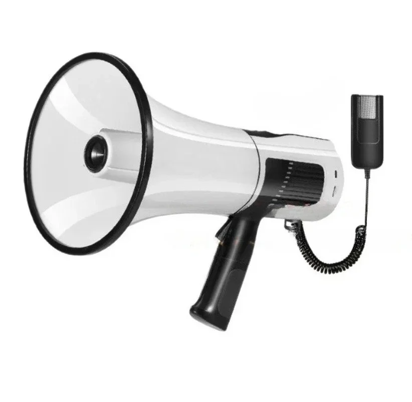 80W High Power Handheld Recording Megaphone Portable Outdoor Hawking & Publicity Loudspeaker