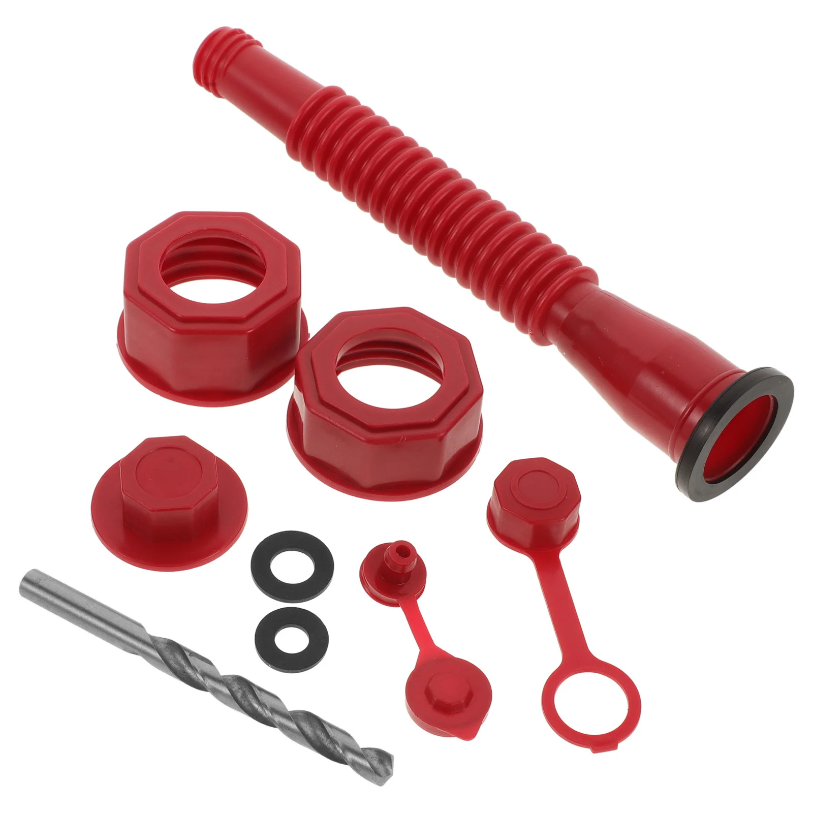 

1Set Hex Nut Cap Gas Can Spout Replacement Anti-Slip Self-Service Refueling Plug Flexible Gas Container Sprout Fittings Fuel