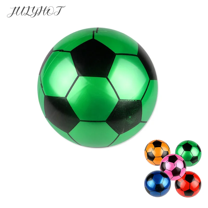 

Children Soccer Ball Multicolor PVC Inflatable Hand Pat Football Sports Matches Training Outdoor Games Beach Elastic Balls