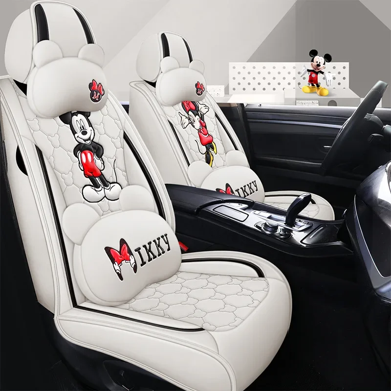 

Mickey Mouse full package full leather four seasons universal Disney car seat cover fundas para asientos de auto car cushion