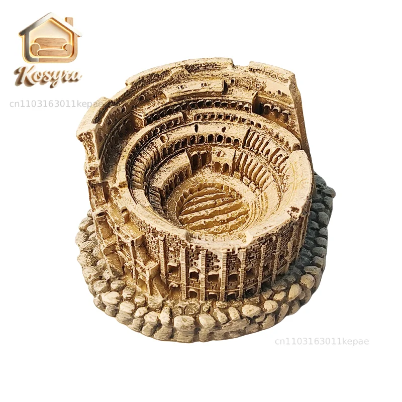 Italian Creative Colosseum Ornament Decoration Tourist Souvenirs Three-dimensional Painted Home Collection Souvenir