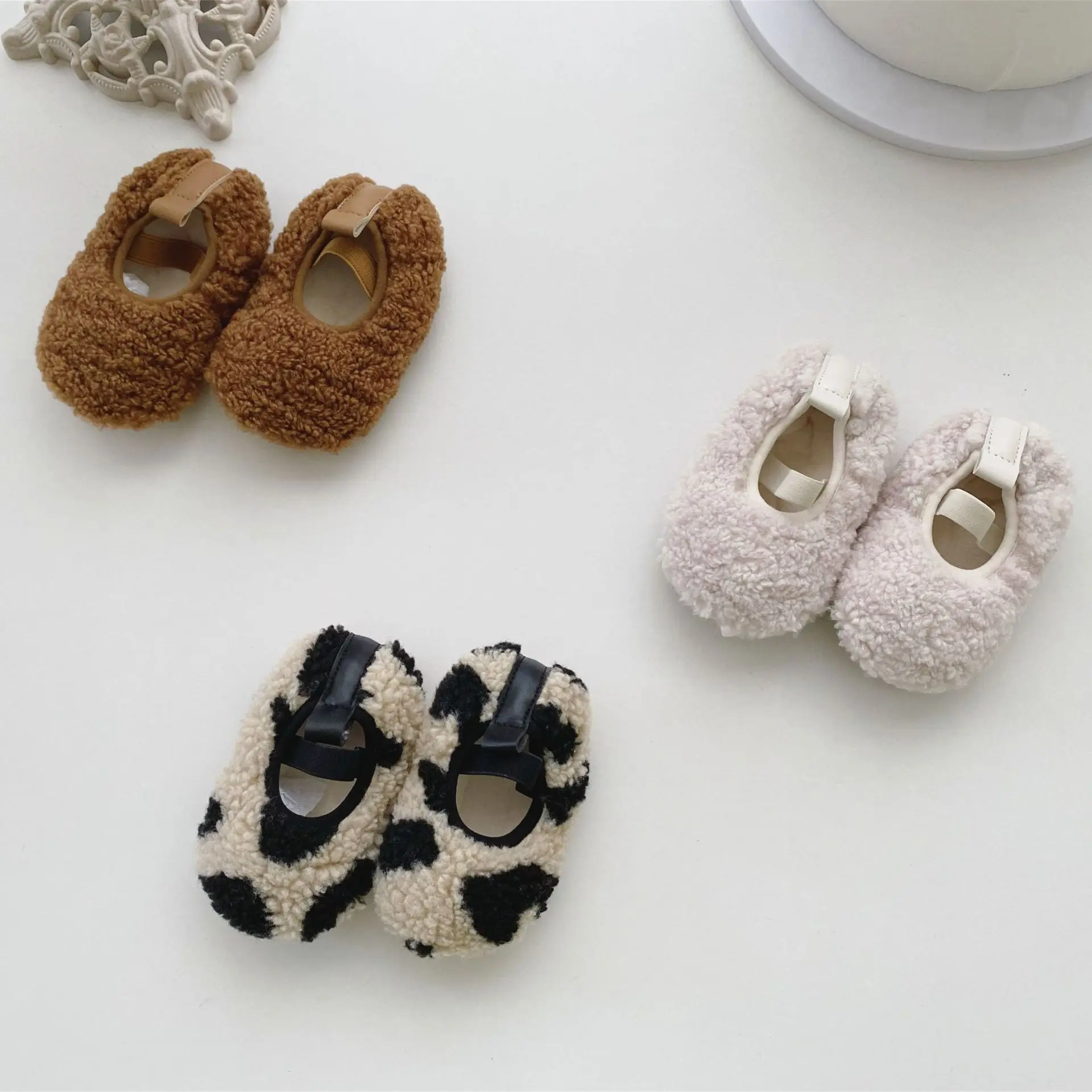 3926B buty dziecięce 2022 buty zimowe 0-2 lat niemowlę Plus puszyste buty dziewczęce antypoślizgowe miękkie podeszwy nie opadają ciepłe buty