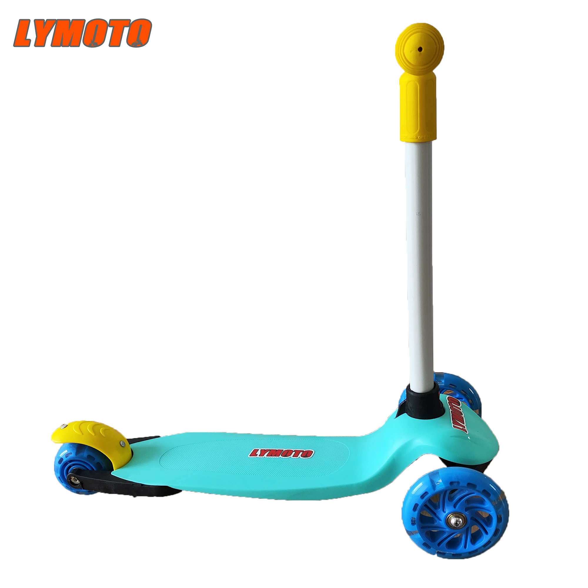 LYMOTO Scooter para niños Guardabarros trasero plegable Freno Cubierta ancha 2 ruedas Scooter lindo