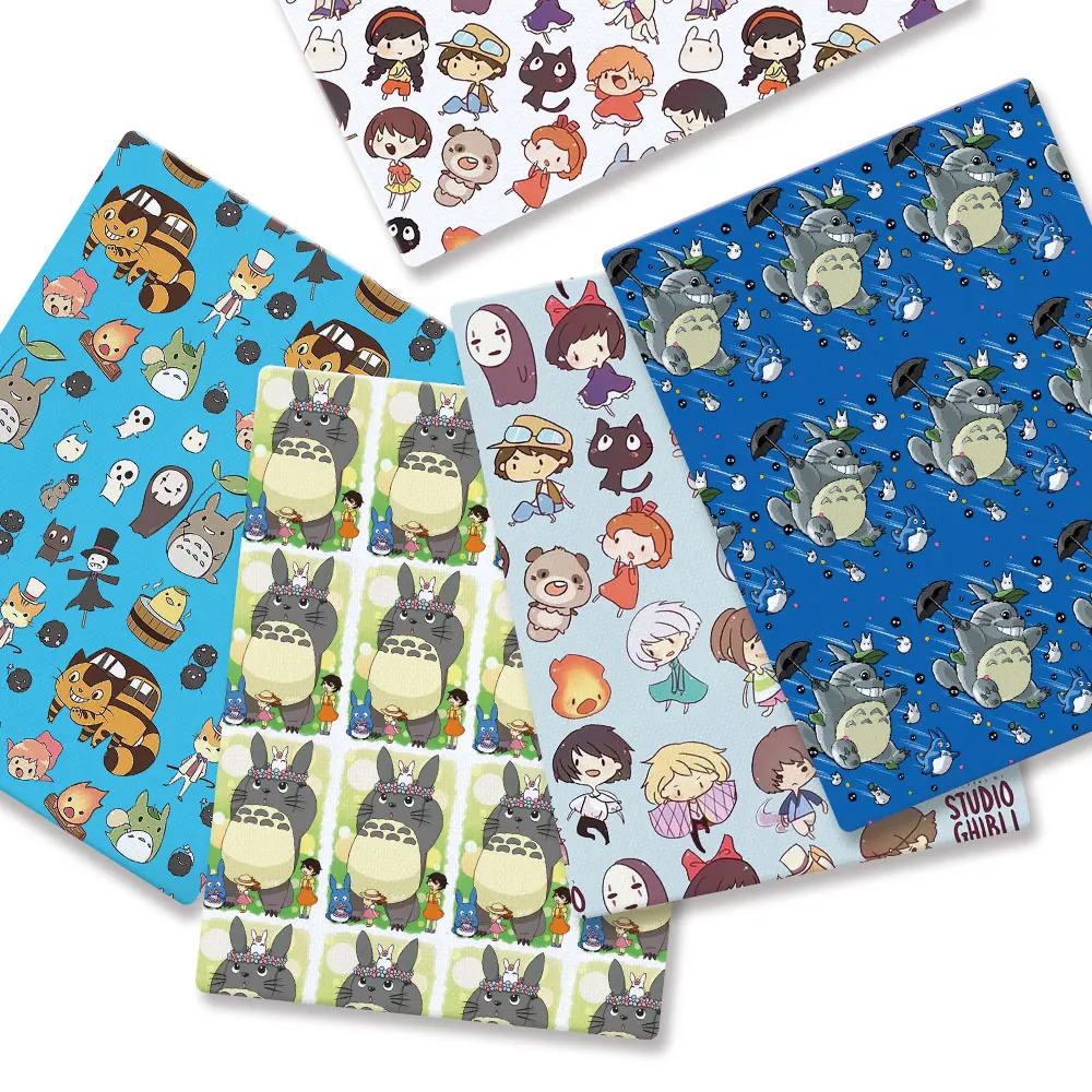 140x50CM Cartoon fabric DIY bandai Cartoon Polyester/100Cotton/satin Fabric Patchwork Tissue Kid Sewing Doll Curtain1037
