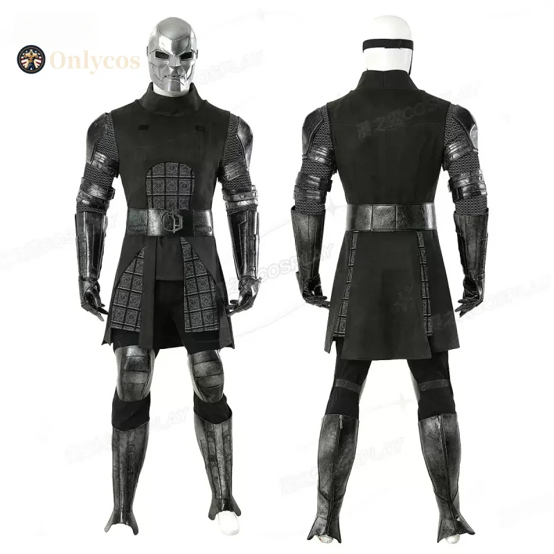 Avengers Doomsday Doctor Doom Cosplay Costum Halloween Men's Fantasy Uniform Coat Props Shoes Mask Accessories Set Onlycos view 2