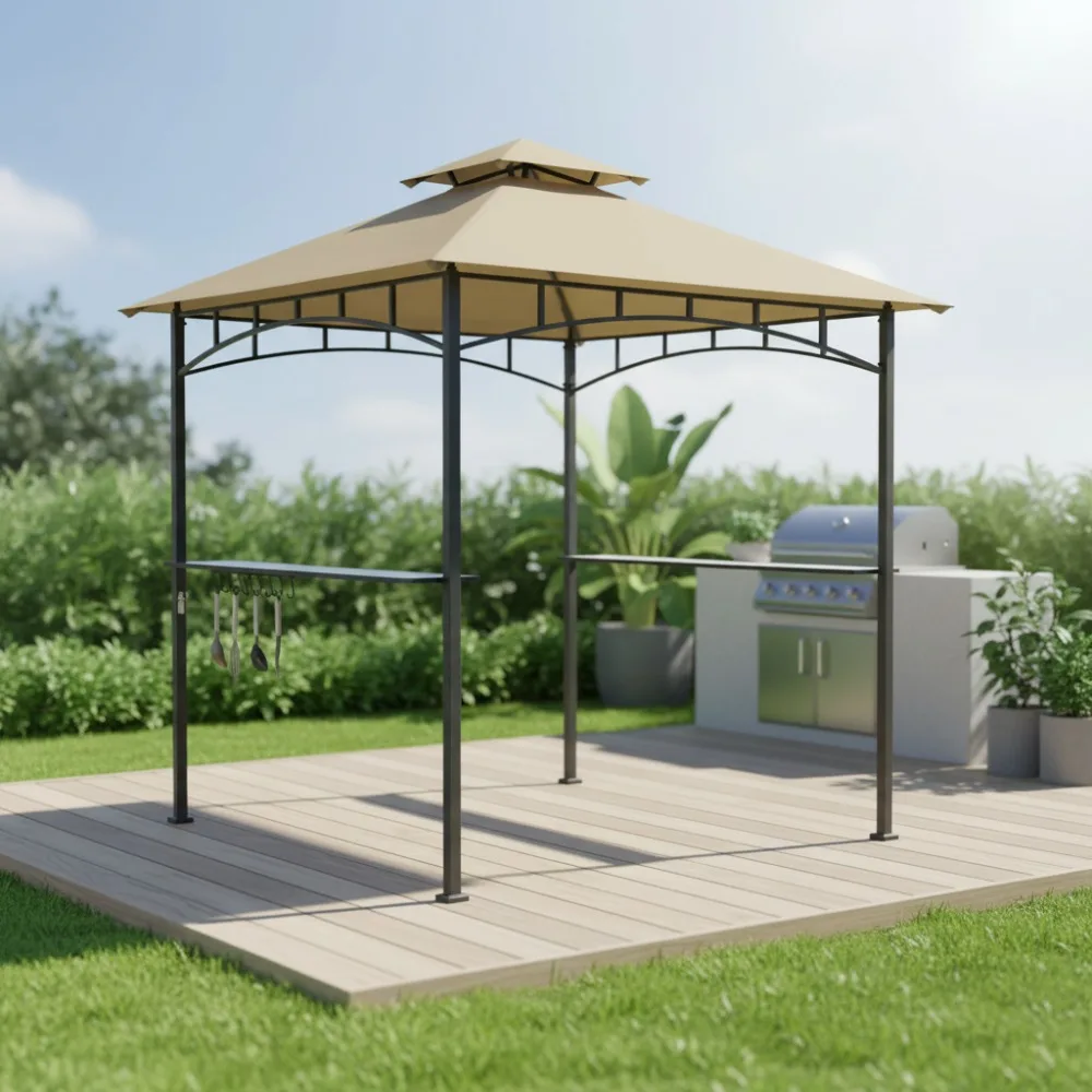 

Replacement Canopy for LED Grill Gazebo - UPF 50+ Water Resistant Fire Retardant Cover - Outdoor Patio Protection