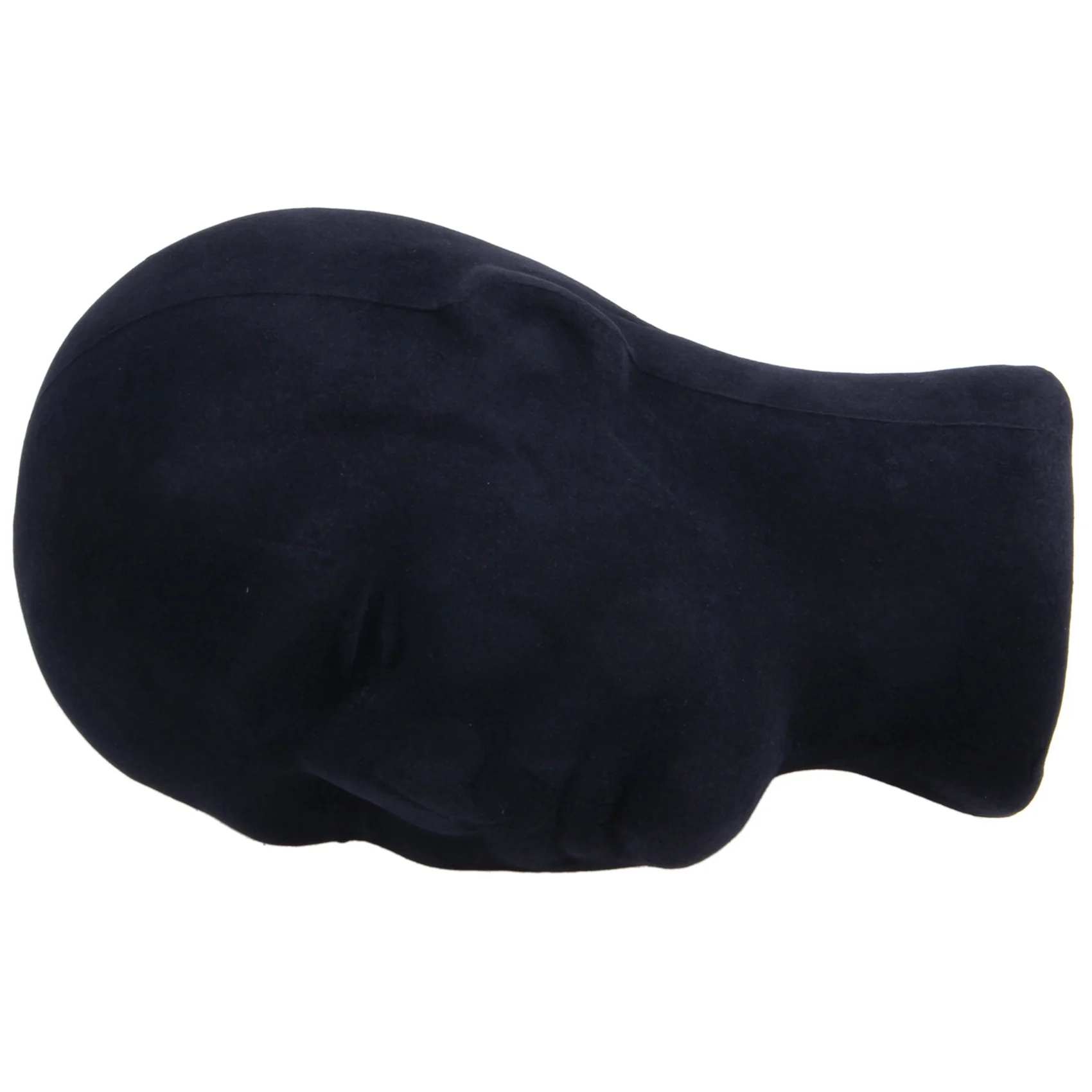 A84X-Polystyrene Black Foam Men Model Mannequin Head Dummy Stand Shop Display Hat, 4 X BLACK