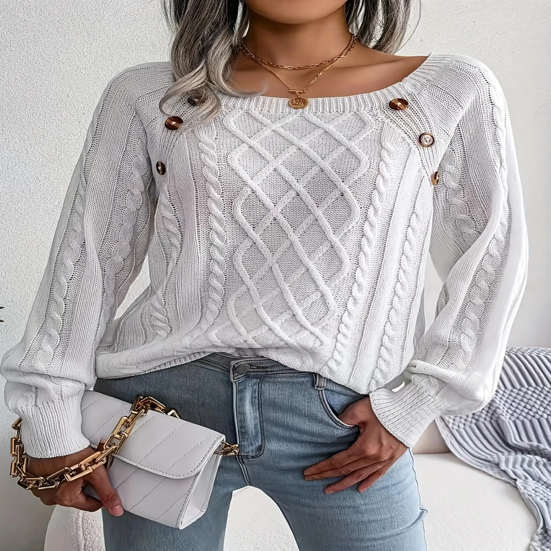 squareneck-button-cable-knit-sweater-twist-knotted-necktie-spring-fashion-accessory-elegant-casual-wear-for-men-and-women
