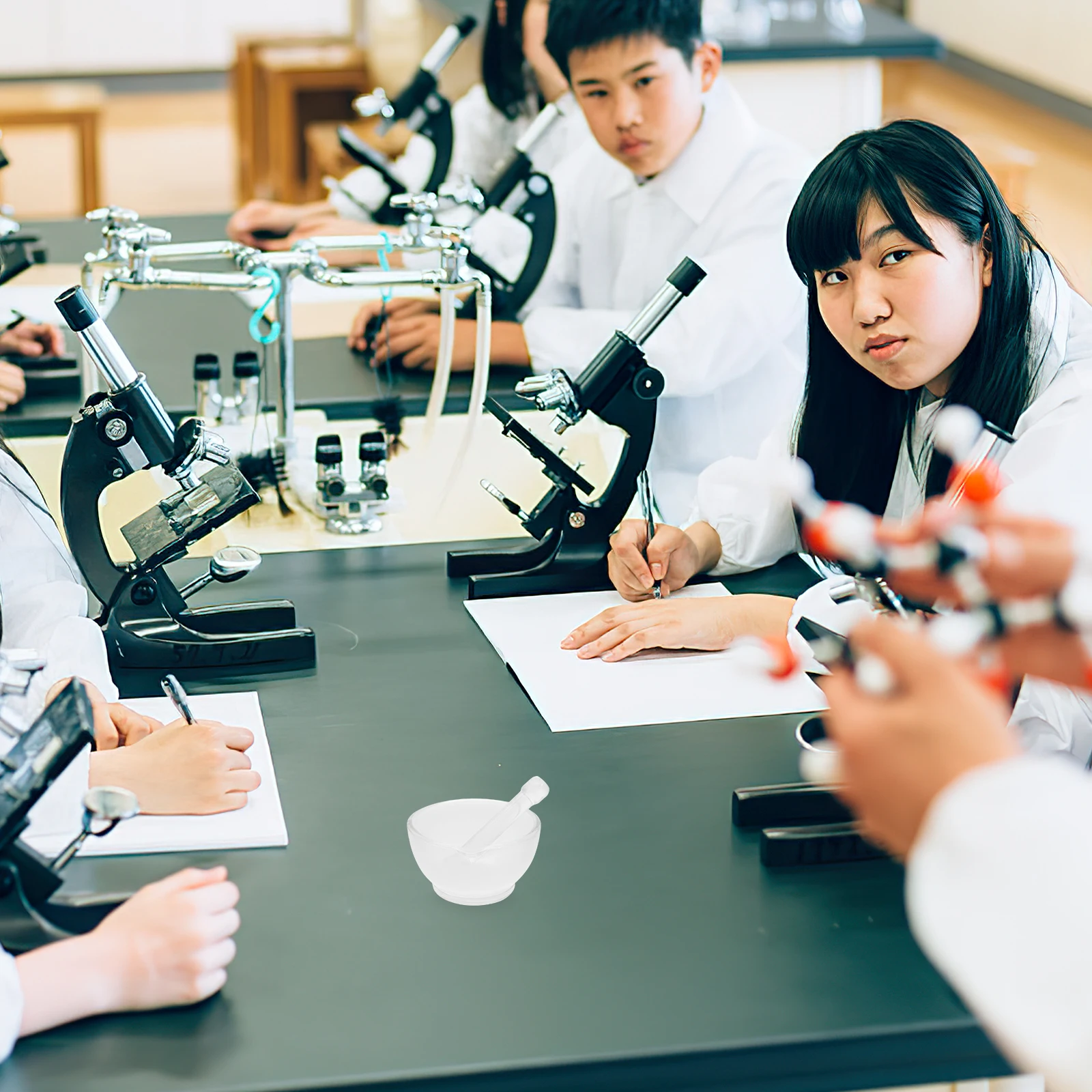 

1Set Multifunctional Glass Mortar and Pestle 80ml Grinding Bowl for Laboratory Kitchen Spices Medicines Seasoning Masher