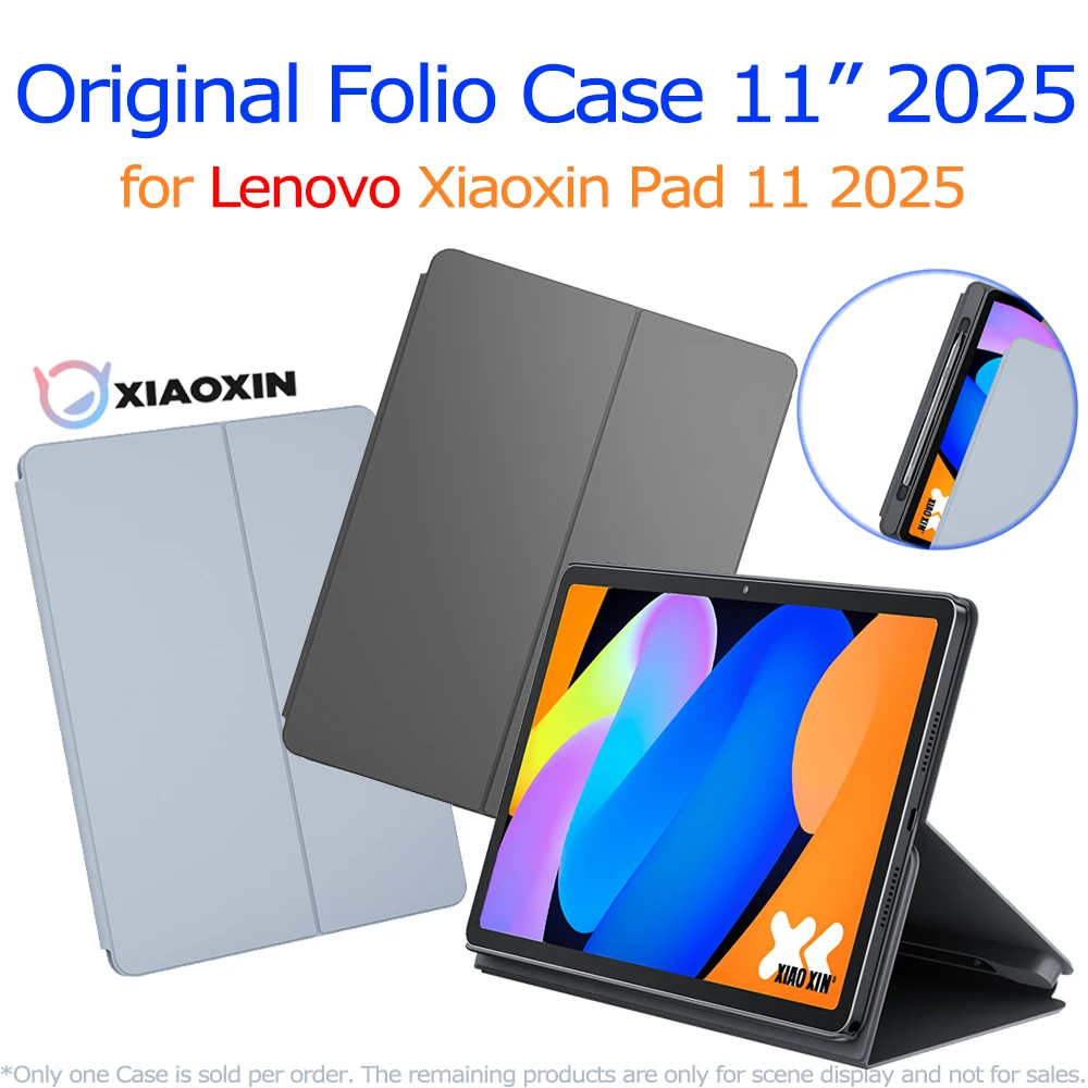 

Оригинальный чехол-фолио 11 дюймов для Lenovo Xiaoxin Pad 11, новый защитный чехол 2025 для планшета Lenovo, нежный слот для ручки из искусственной кожи