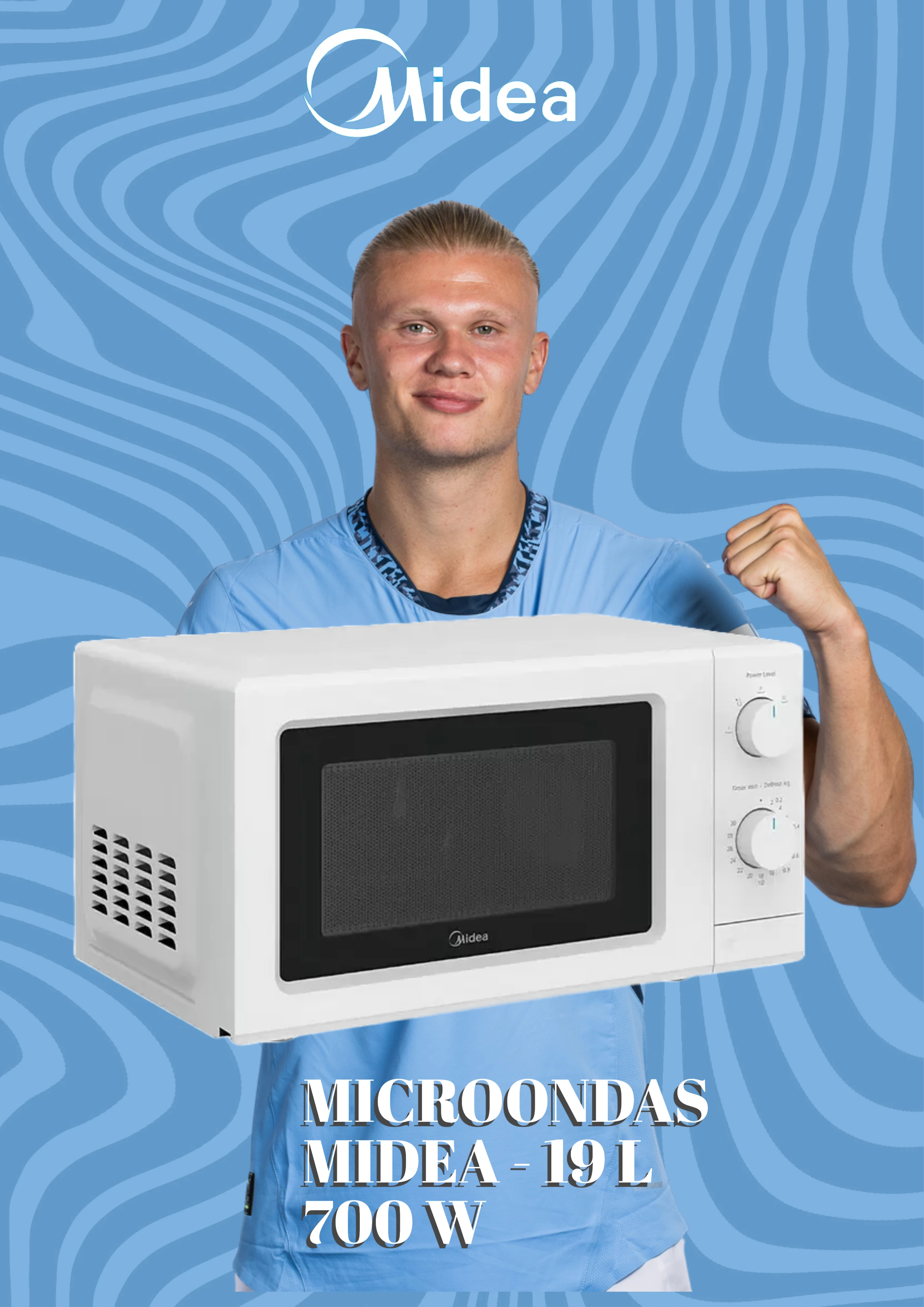 Microwave Mitea 19L 700W MD-MP012MK-WH Xmartwave microwave oven 42 cm in white color-large appliance