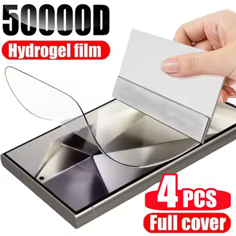 4pcs Hydrogel Film For Samsung Galaxy S21 S22 S23 S24 Ultra Screen Protector For Samsung S21 S22 S23 S24 Plus Film