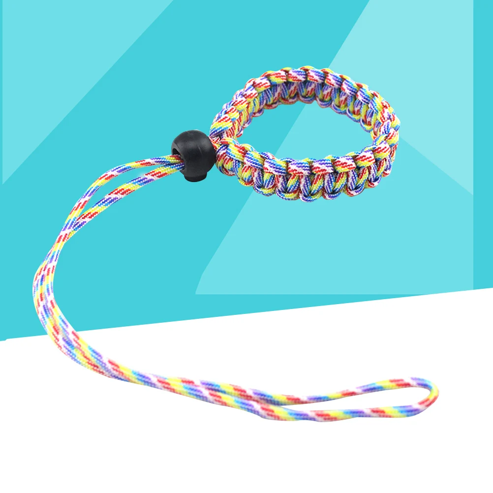 

Camera Wrist Strap Braided Paracord Adjustable Safety Hand Lanyard for Cameras and Other Portable Items (Iridescence)