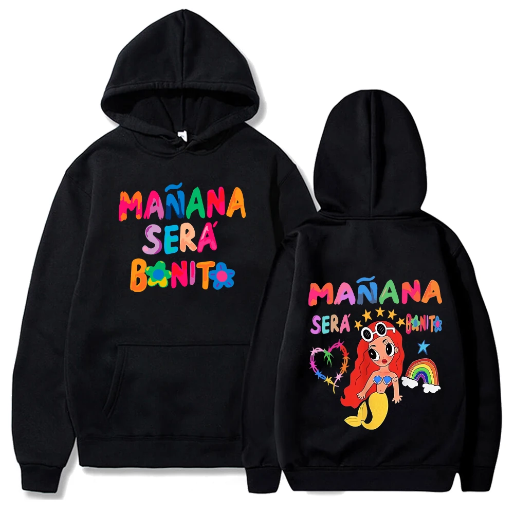 2024 Female Singer Karol G Hoodies Manana Sera Bonito Printing Hoodie Multi-colors Sweatshirts Y2k Fleece Hoody for Men Women