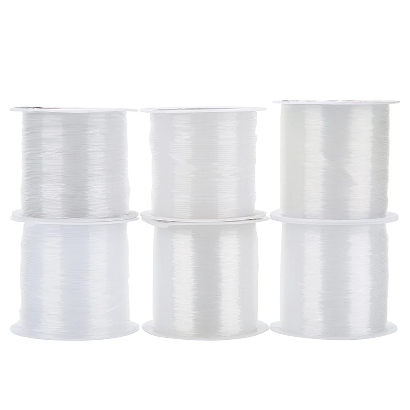 

1Roll 0.2 0.3 0.4 0.5 0.6mm Strong Crystal Beading Cord For Bracelet Necklace Nylon Non-Stretch Fishing Line DIY Jewelry Making