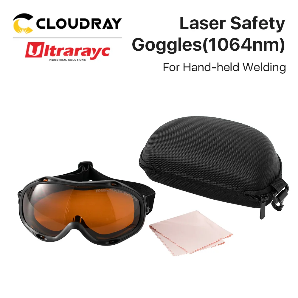 Ultrarayc-gafas de seguridad láser 190-550nm OD6 + UV y verde, gafas de protección CE para máquina láser UV y verde