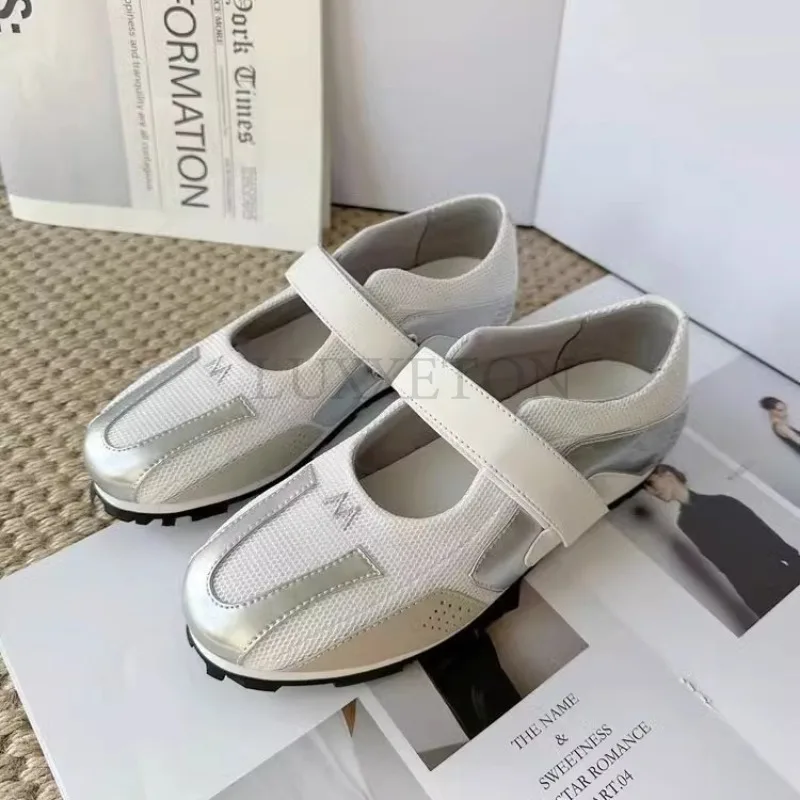 Mary Jane Shoes Round Toe Buckle Casual Bar Breathable and Comfortable Women Sneakers Sweet and Cool Functional Style