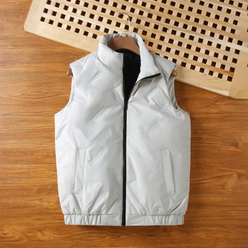 سترة رجالية شتوية للتنقل في الهواء الطلق رياضية عازلة سميكة مقاومة للرياح وقابلة للتنفس سترة عازلة سميكة عصرية