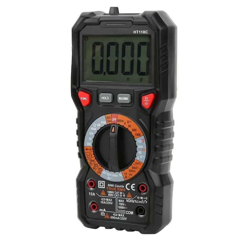 

Портативный цифровой мультиметр, полностью автоматический и интеллектуальный, многофункциональный, высокоточный, с защитой от ожогов, тестер напряжения