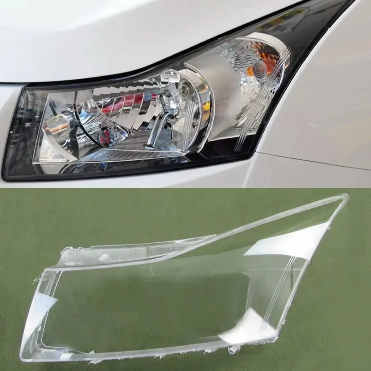 

For Chevrolet Cruze Transparent Lampshade Cover Lamp Shade Front Headlight Lens Shell 2008 2009 2010 2011 2012 2013 2014