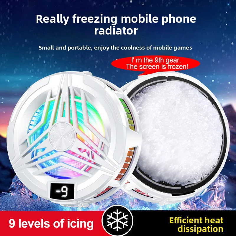 Chłodnica do telefonu, przenośny wentylator do gier, magnetyczny chłodnica do telefonu, radiator do telefonu, wentylator chłodzący telefon. — zdjęcie produktu 5