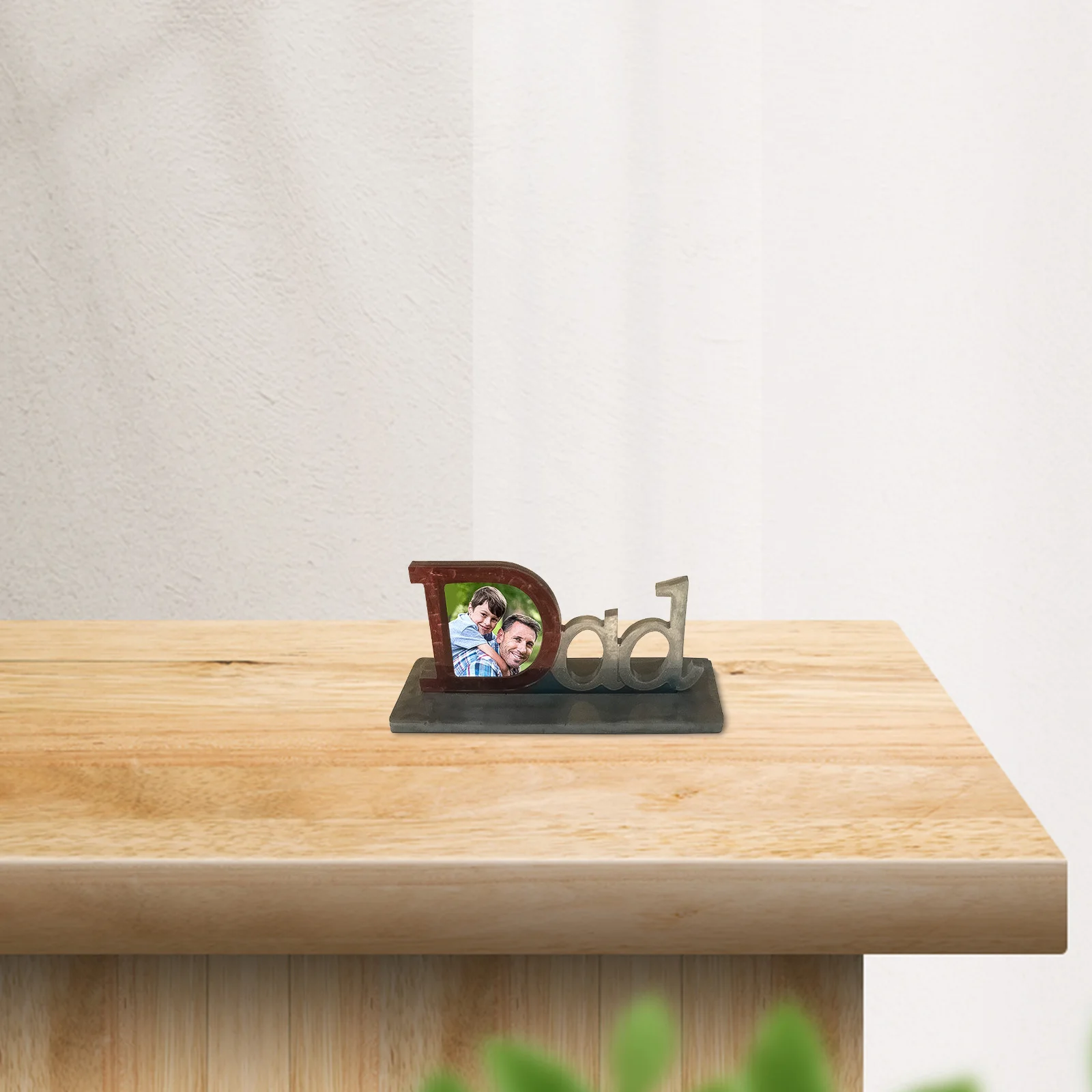 1Set Father's Day DIY Photo Frame Silicone Mold Creative Craft Mold Handmade Decoration Photo Frame Desktop Use