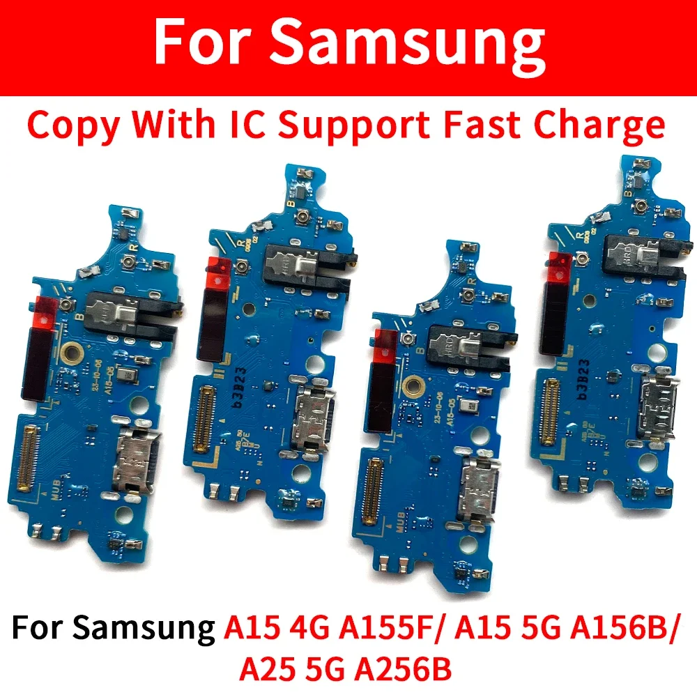 USB Charger Charging Port Dock Connector Microphone Board Flex Cable For Samsung A34 A54 A33 5G A24 A23 4G A15 A25 A35 A55 5G