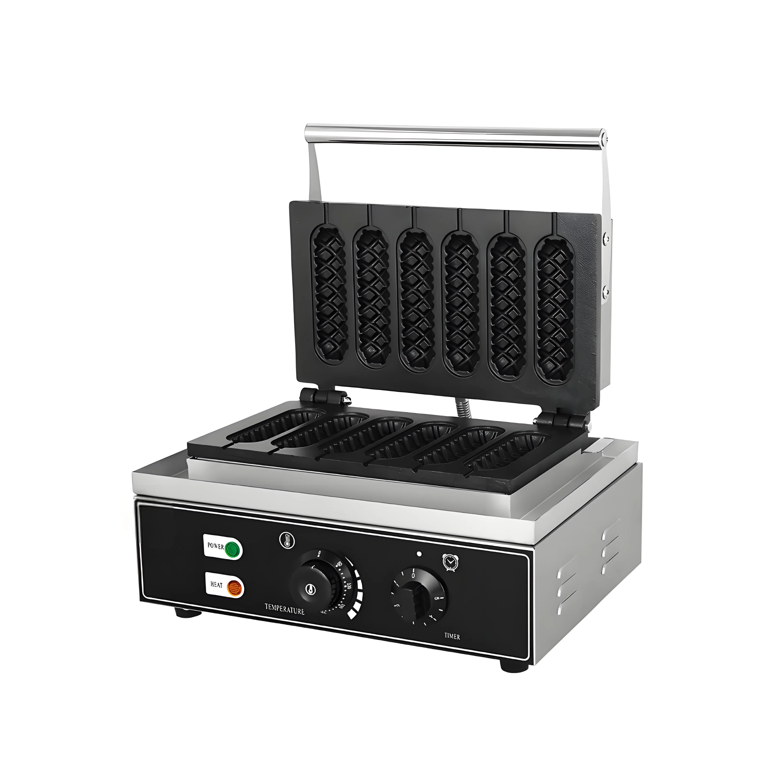 Commercial 110v/220v Electric Waffle Dog Maker Easy to Operate for Waffle Sticks/Baker New Condition Corn Waffle Stick Maker