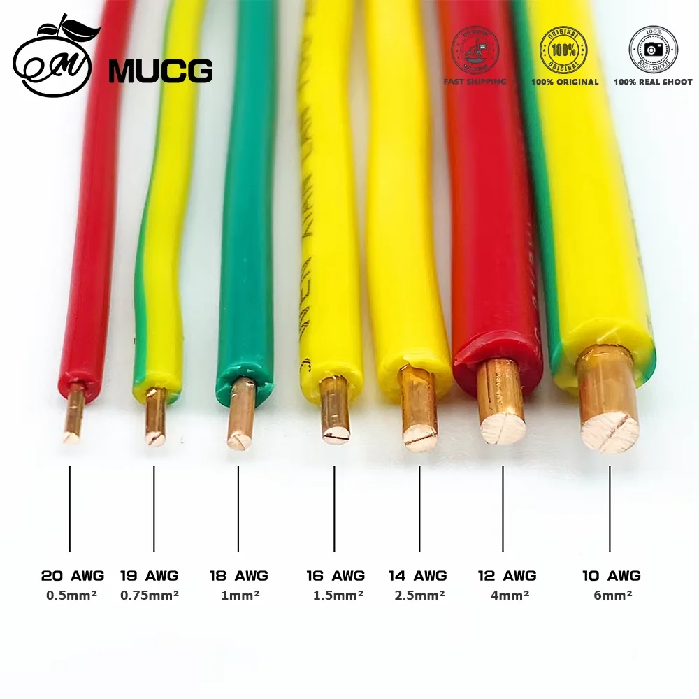 PVC Single-core Copper wire Solid Pure Copper wire Single-core Copper cable Black Insulated copper wire For Power supply system