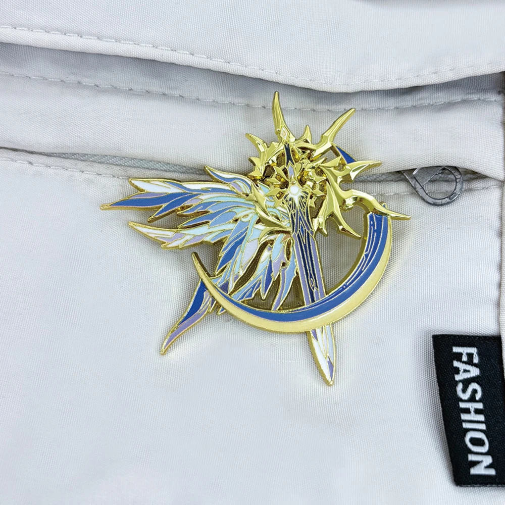 Game Honkai: Star Rail Phainon Qinchen Khaslana Cosplay Badge Metal Brooch Costume Decoration Lapel Pins Unisex Bag Accessories