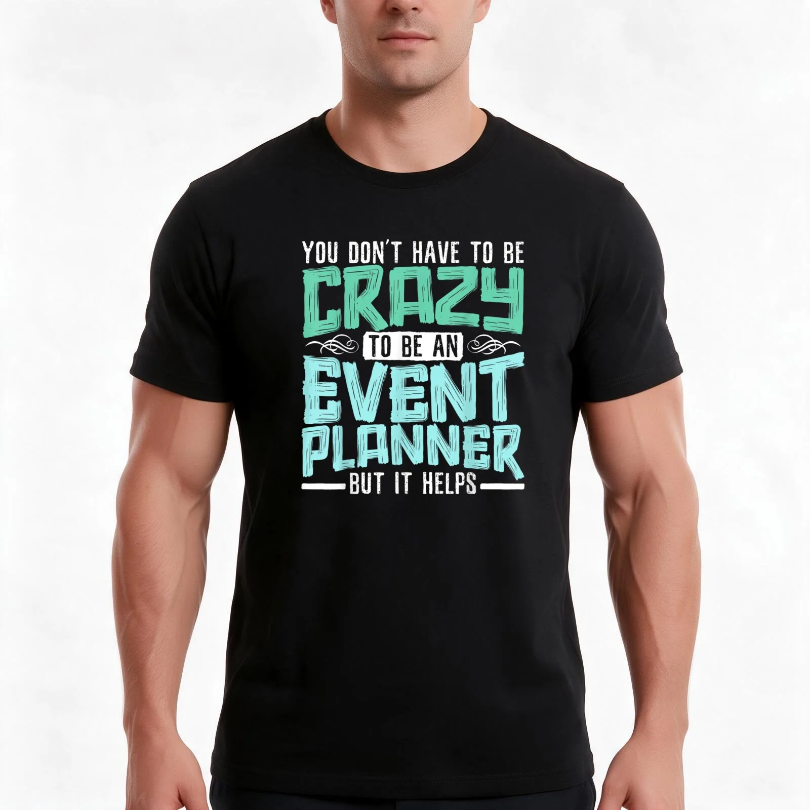 Event Management Organizer Profession Event Planner T-Shirt, Summer Casual Cotton Tee, Oversized Streetwear Tops, 100% Cotton