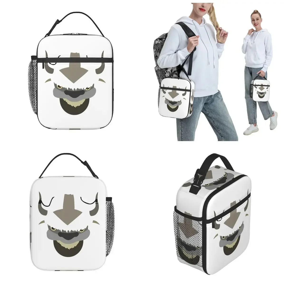 Appa Avatar The Last Airbender Accessories Insulated Lunch Bag For Travel Food Storage Bag Portable Thermal Cooler Lunch Boxes