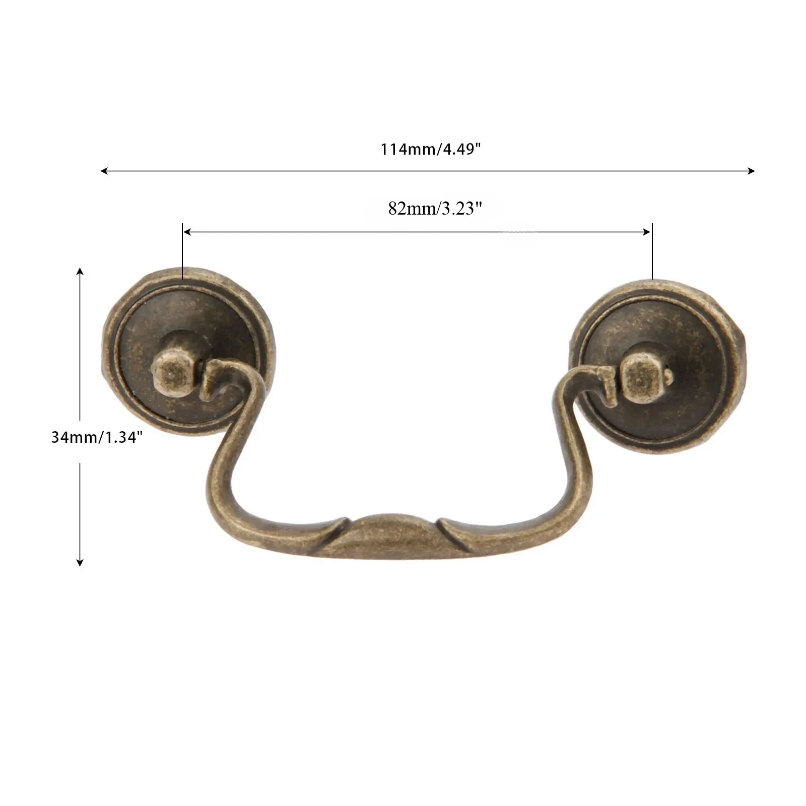 Antique Bronze Cabinet Handle Furniture Knobs and Handles Cupboard Drawer Door Pull Handle Kitchen Knob Furniture Fittings