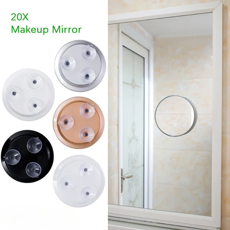 20X Magnification Travel Magnifying Mirror With Suction Cups, 6