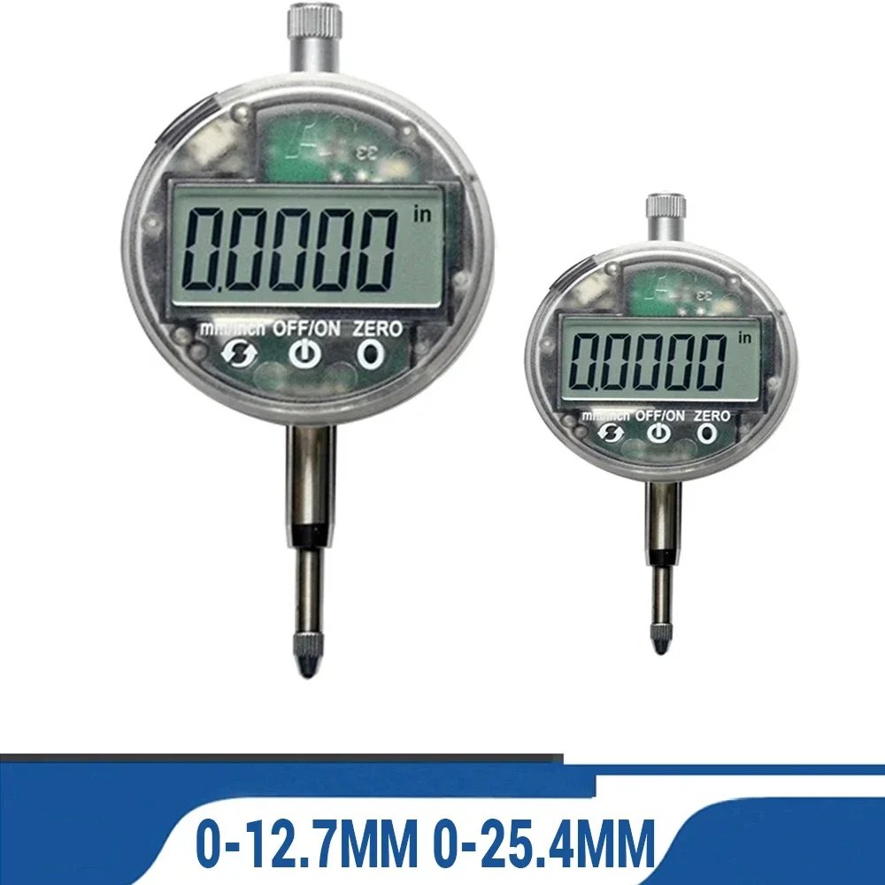 

0-25.4MM High Precision Digital Dial Indicator Meter Digital Display Touch Micrometer Carbide Tip Precision Gauge