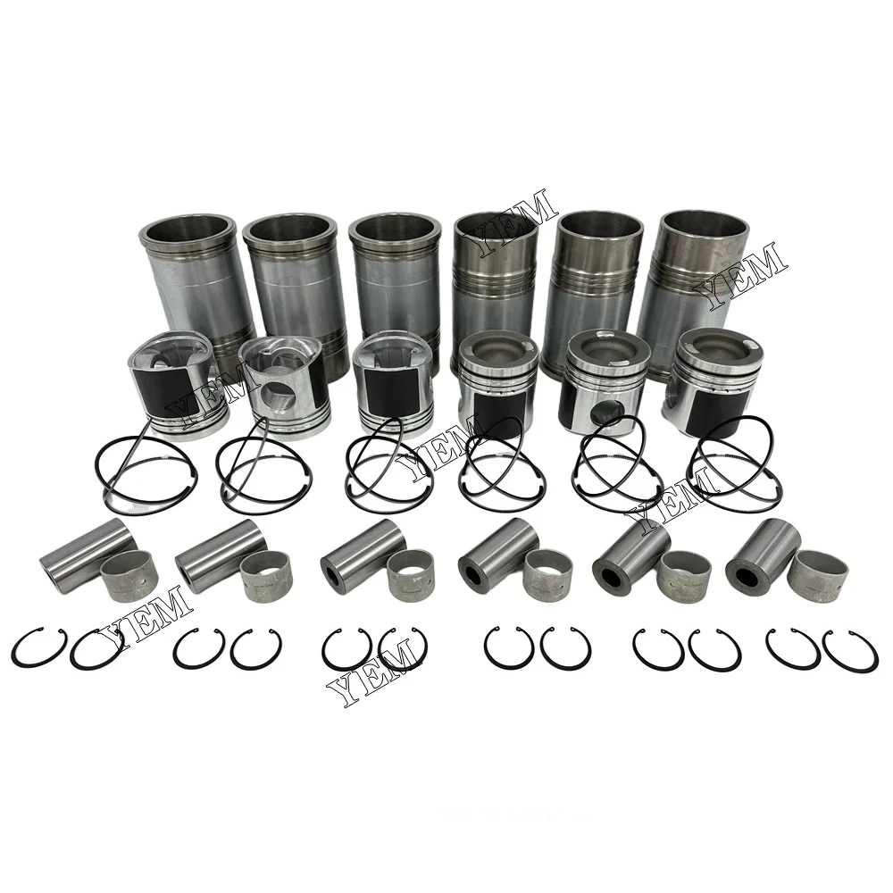 D6CA Cylinder Liner Kit For Hyundai Engine.