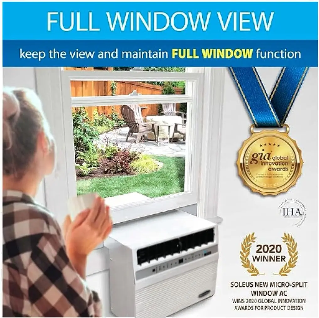 Air 12,000 BTU Window Air Conditioner with 12,000 BTU Heater, Cooling, 115 Volts, 12.5