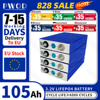 PWOD Lifepo4 Battery 105AH 3.2V Rechargeable Lithium Ion phosphate DIY 12V 24V 48V Solar Cell For Camping Electric Folklifts