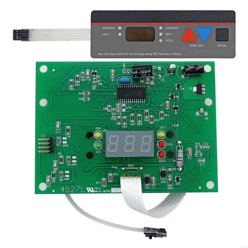 Smarted Temperatures Control Enabled Keyboards Replacement Set for Pool Spa Heaters Universals Mounting JOME