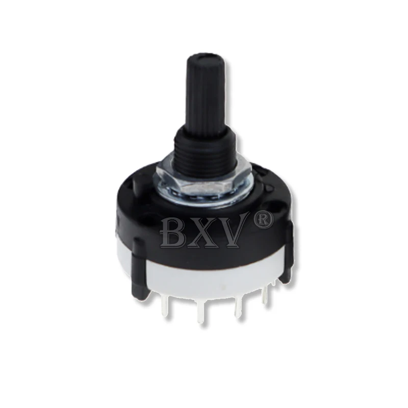 1PCS RS26 Axis Band Switch Plastic 21MM 4 Pole 3 Position Rotary Band Switch 2 Pole6 Position 1 Pole12 Position Switch 