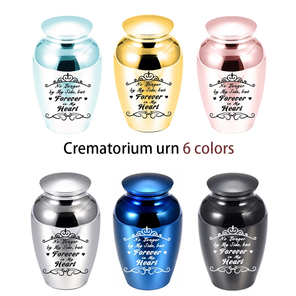 Small Keepsake Urns for Ashes Mini Cremation Urns for Ashes Forever in my heart Stainless Steel Memorial Ashes Holder-