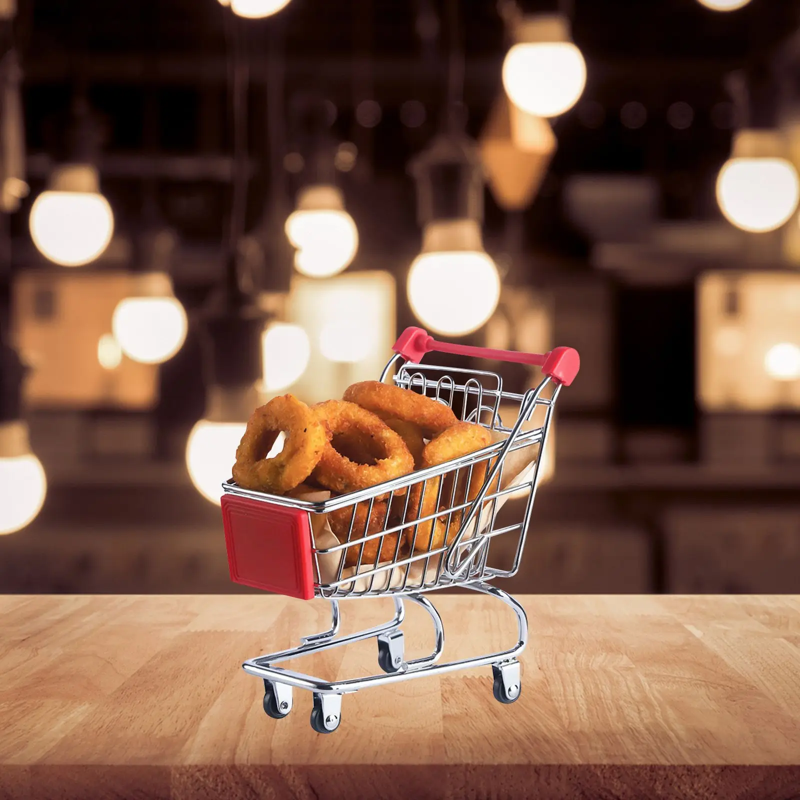 Cesta de frango frito, 2 peças, material de ferro, cesta de comida criativa, restaurante, fritar, mini cor, lanches práticos, ferramenta de cozinha, brinquedo
