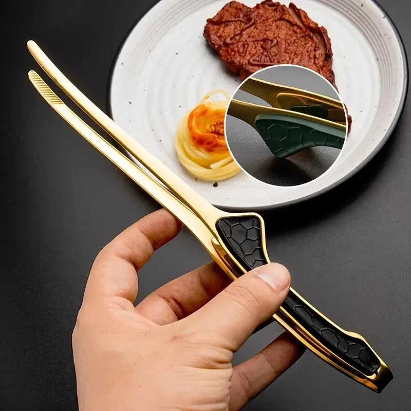 Multifunktions Grill Zange Lebensmittel Zange Lebensmittel Clip Küche Gadgets Edelstahl Churrasco Pinzette Clip Buffet BBQ Werkzeug